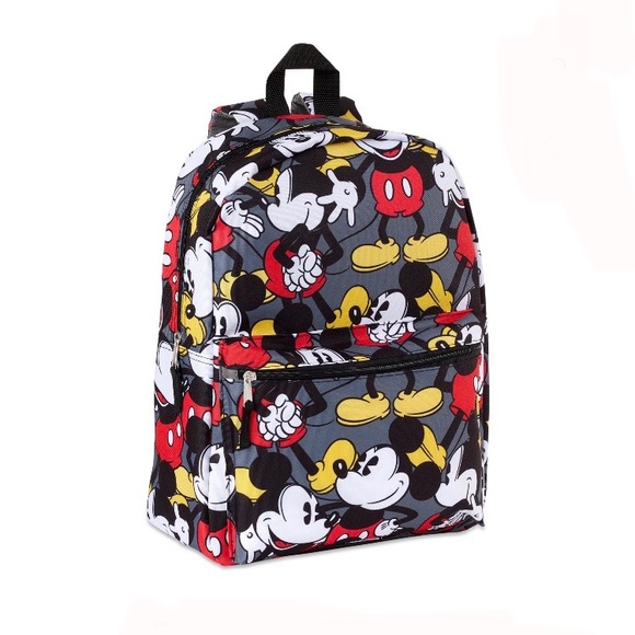 Disney Mickey Mouse Backpack For Kids - Bundle With 16 School Backpack With Water Bottle, Stickers, More | Mickey School Bag Set For Kids, Toddlers